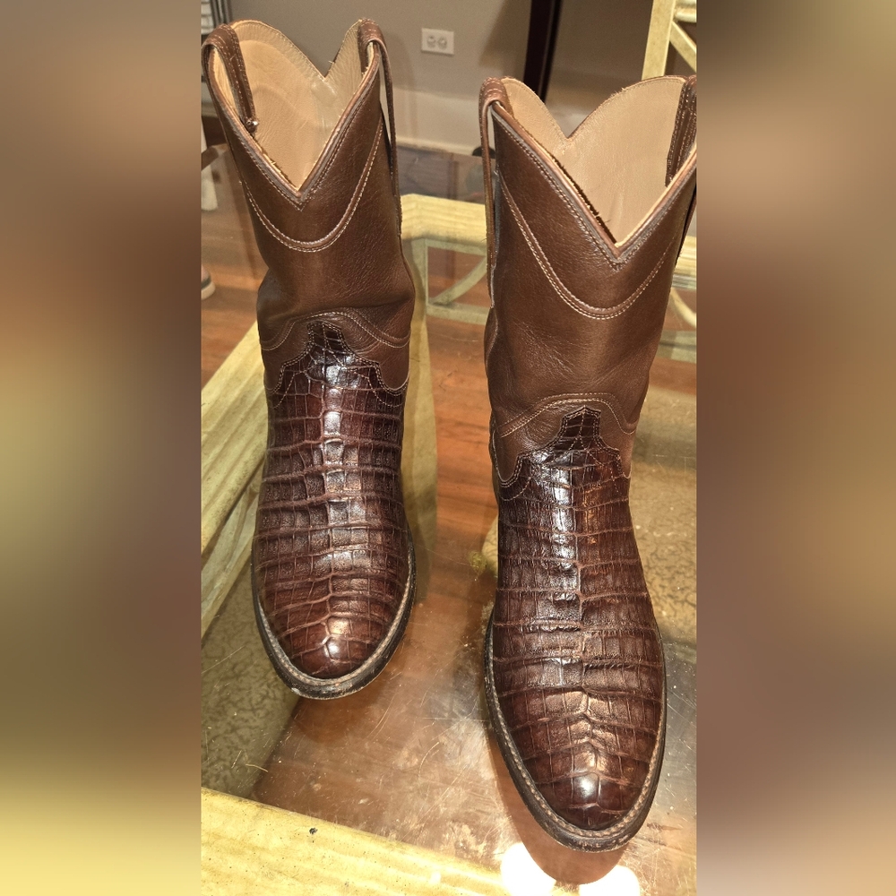 Tecovas Caiman Crocodile Mens Boots, Size 9 D, Rtls.  $595.00 Asking $325